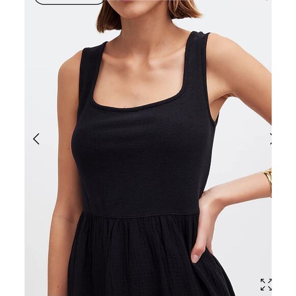 NWT Madewell Knit Tank Midi Dress Size XS Black - Picture 5 of 5